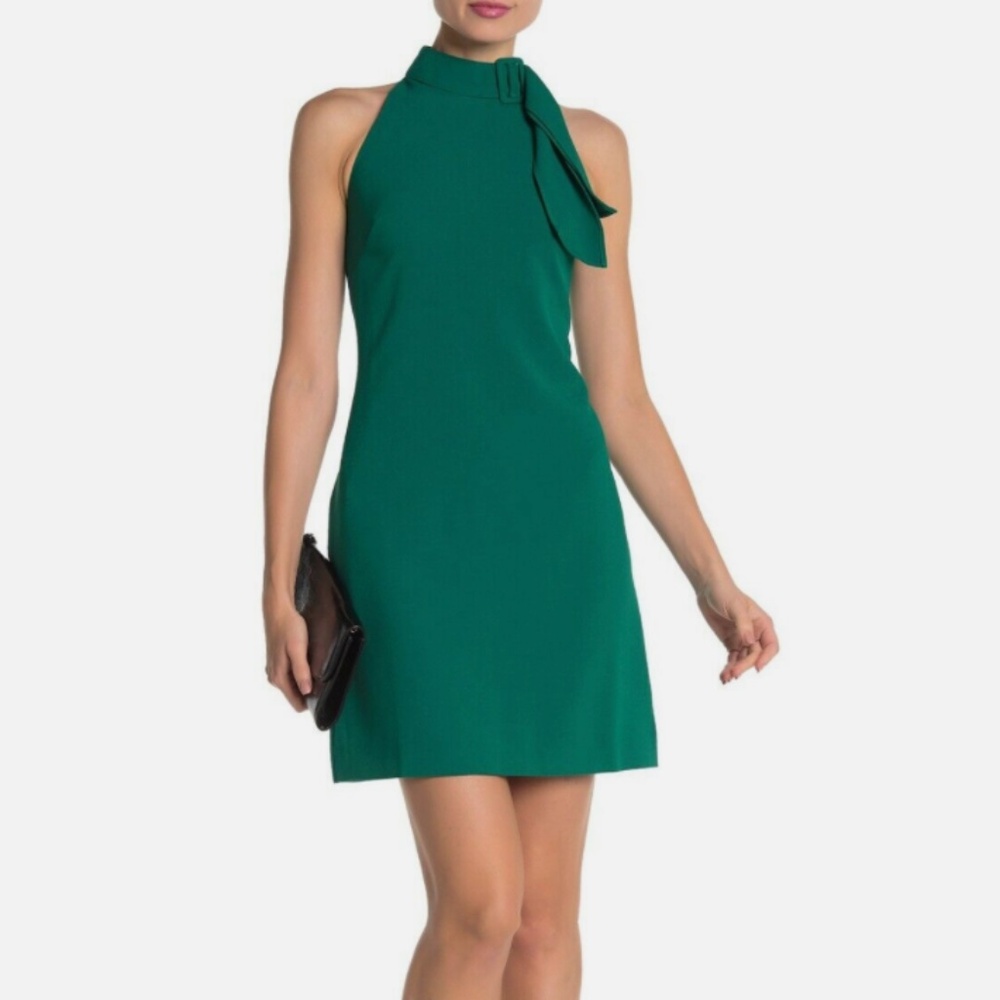 Vince Camuto Halter Shift Dress, Buckle neckline, Size 6